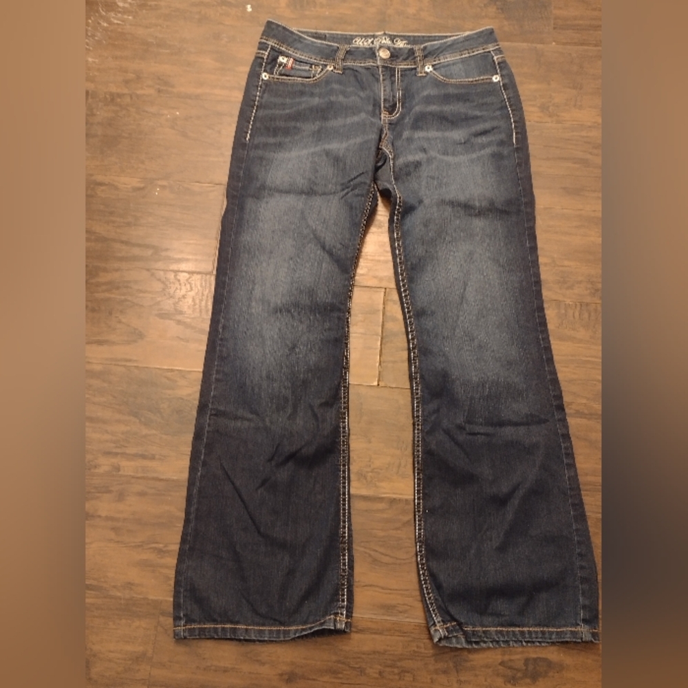 U.S. Polo Assn. Blue Boot Cut Denim Jeans Junior Size 7/8.